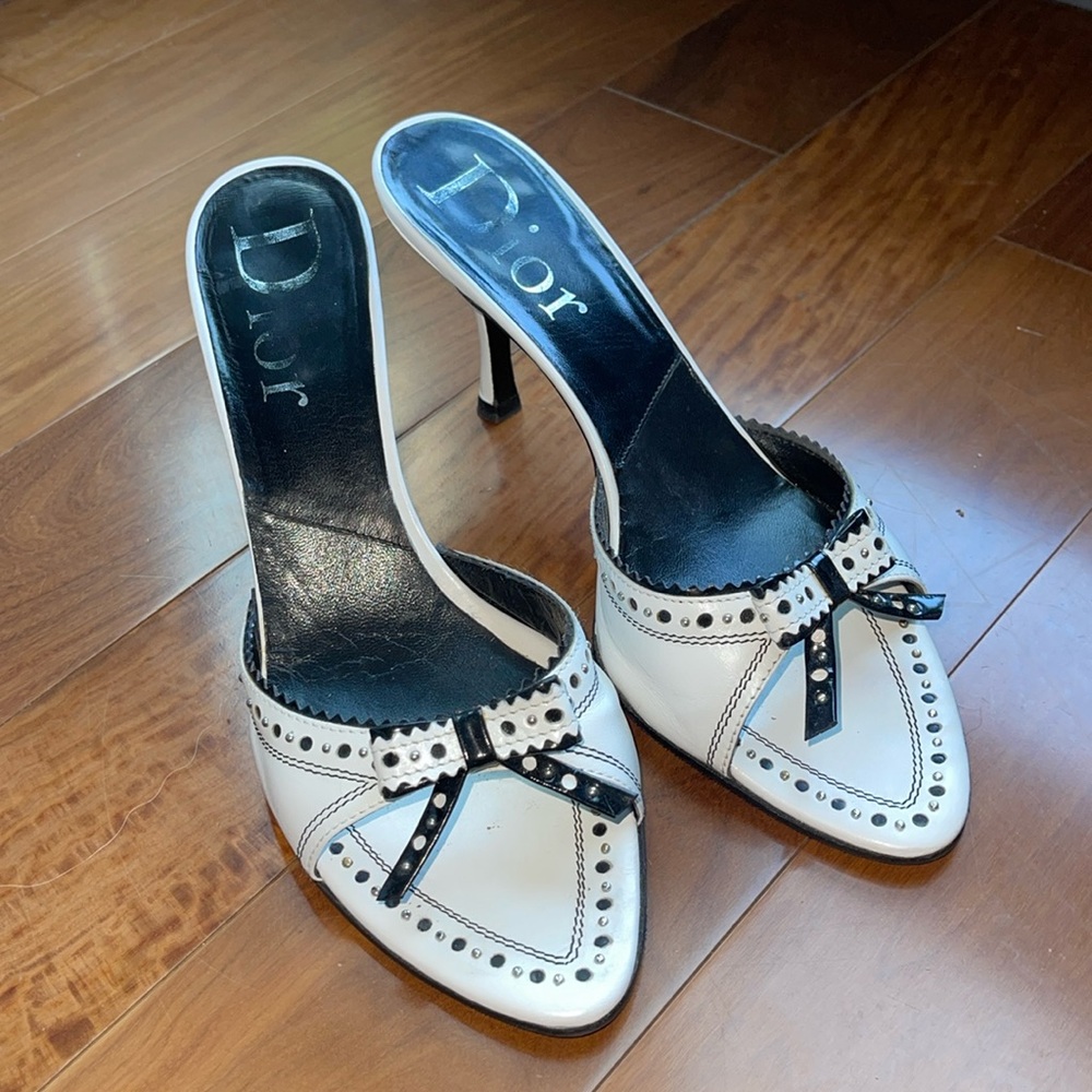 Dior Bow kitten heels size 39 2000s vintage